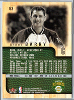 2002 Fleer Genuine Brent Barry #63