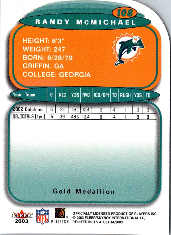 2003 Ultra Randy McMichael #108