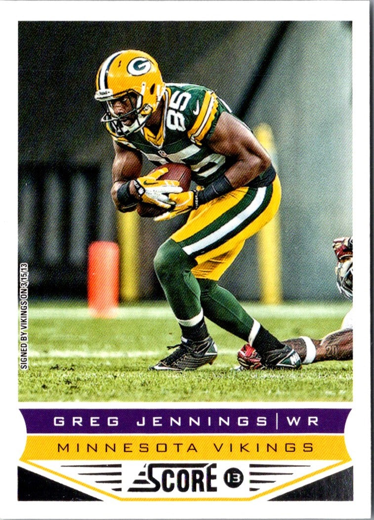 2013 Score Greg Jennings