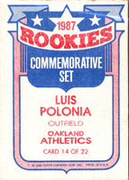 1988 Topps Glossy Rookies Luis Polonia #14