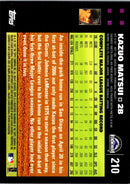 2007 Topps Kazuo Matsui