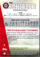 2017 Finest Max Scherzer #9