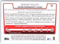 2012 Bowman Wade Miley #15