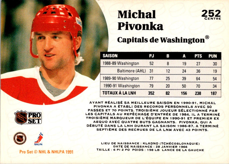 1991 Pro Set French Michal Pivonka