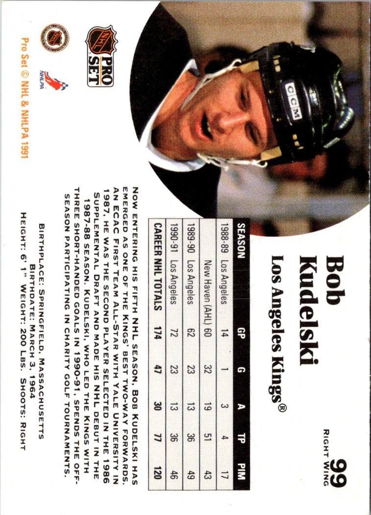 1991 Pro Set Bob Kudelski