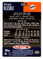 2002 Topps Total Ryan Klesko #320