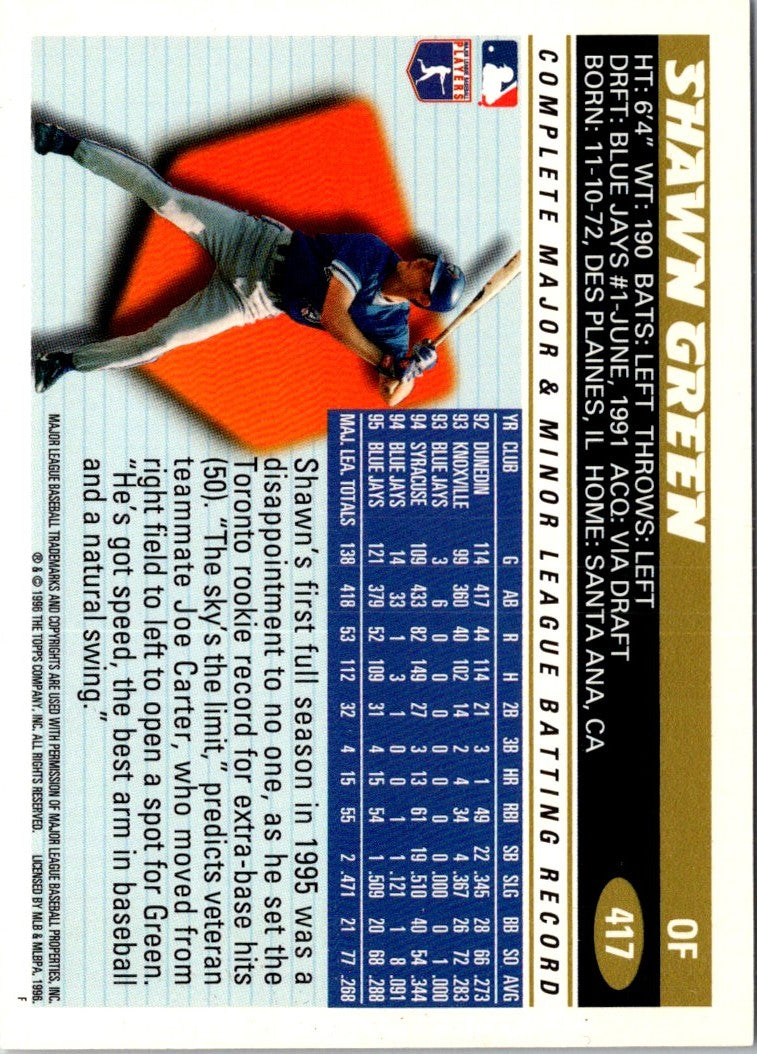 1996 Topps Shawn Green