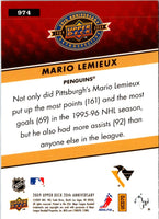 2008 Upper Deck Goudey Hit Parade of Champions Mario Lemieux #HPC-19