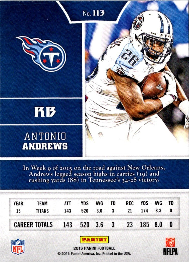 2016 Panini Antonio Andrews