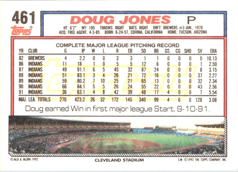 1992 Topps Doug Jones