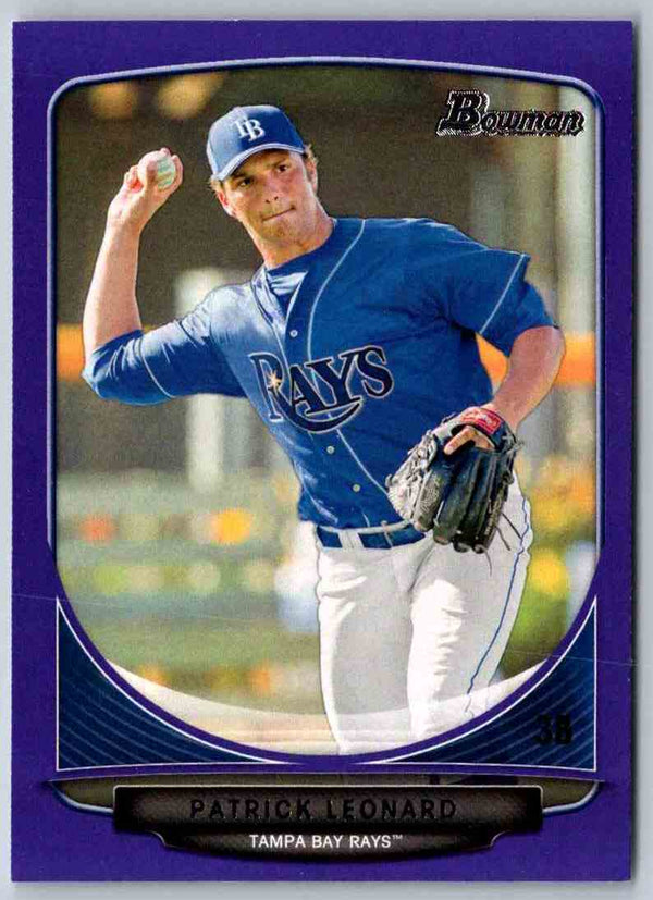 2013 Bowman Patrick Leonard #BP49 Purple Paper