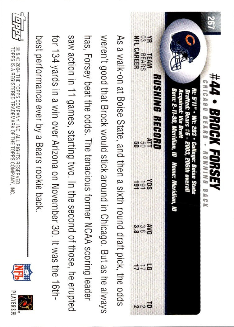 2004 Topps Brock Forsey