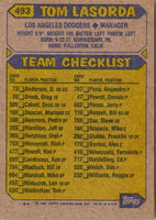 1987 Topps Tom Lasorda #493