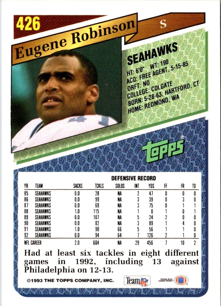1993 Topps Eugene Robinson