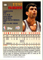 1997 Topps Stojko Vrankovic #144