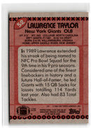 1990 Topps Lawrence Taylor