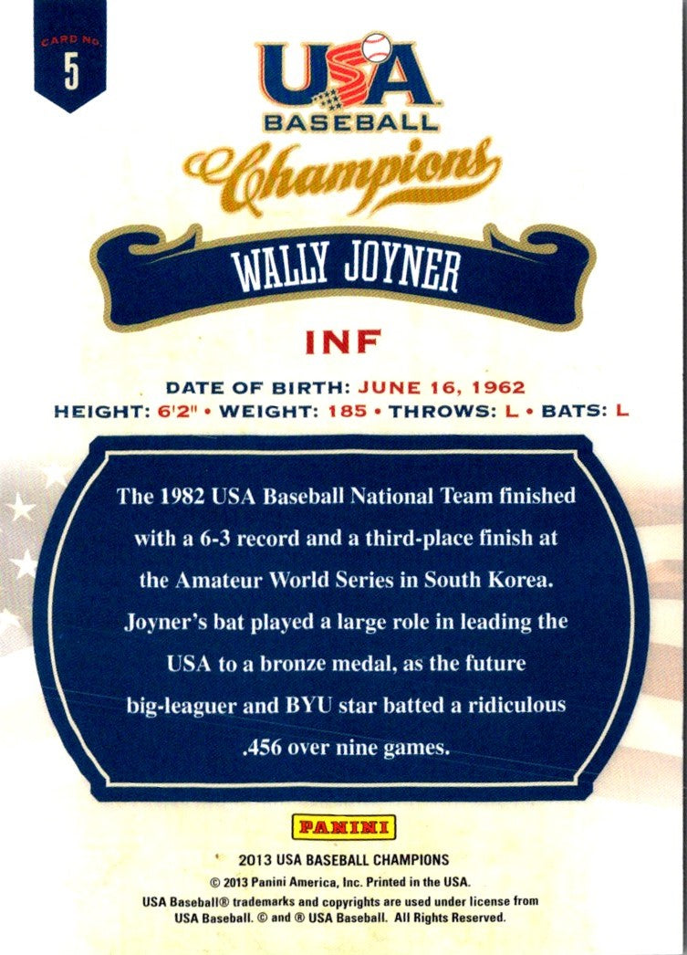 2013 Panini USA Champions Wally Joyner