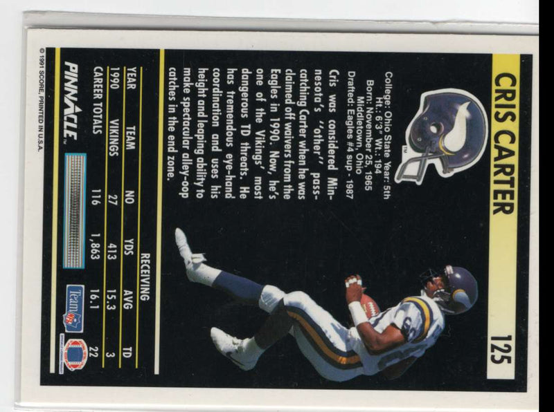 1991 Pinnacle Cris Carter
