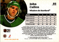 1991 Pro Set French John Cullen #85