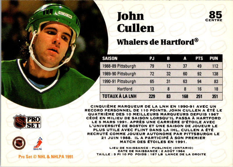 1991 Pro Set French John Cullen