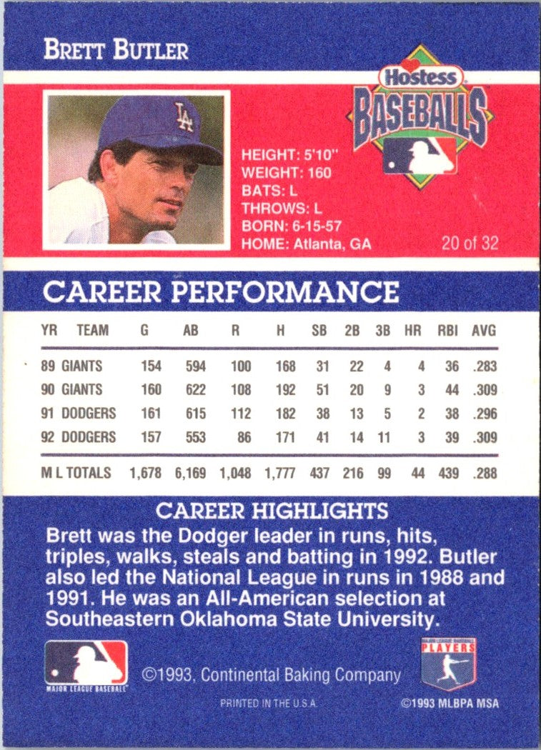 1993 Hostess Brett Butler