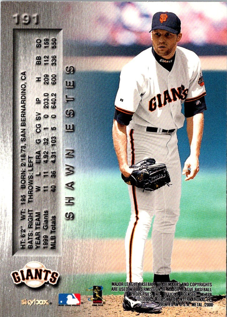 1993 Fleer Metal Shawn Estes