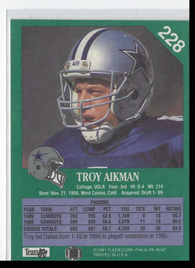 1990 Score Troy Aikman