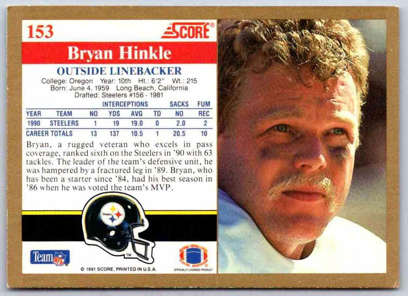 1991 Score Bryan Hinkle