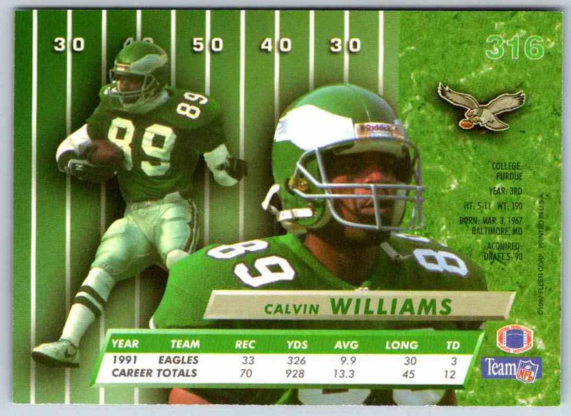 1991 Fleer Ultra Calvin Williams