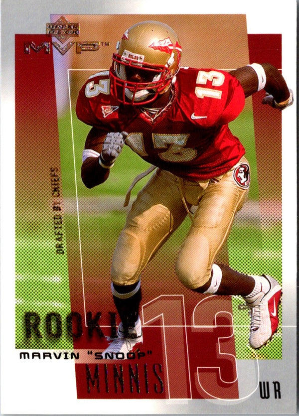 2001 Upper Deck MVP Snoop Minnis #309 Rookie