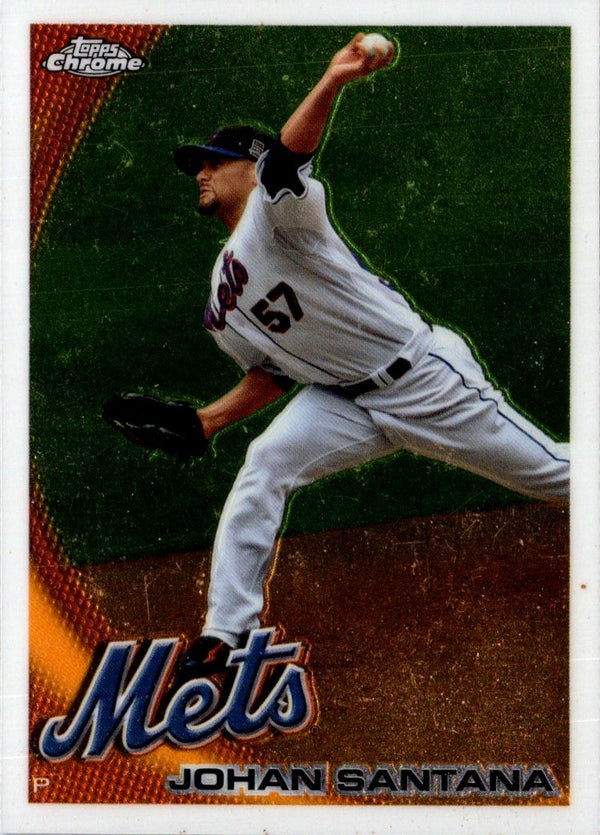 2010 Topps Chrome Johan Santana #120
