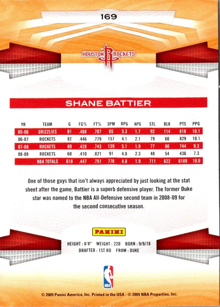 2009 Panini Shane Battier