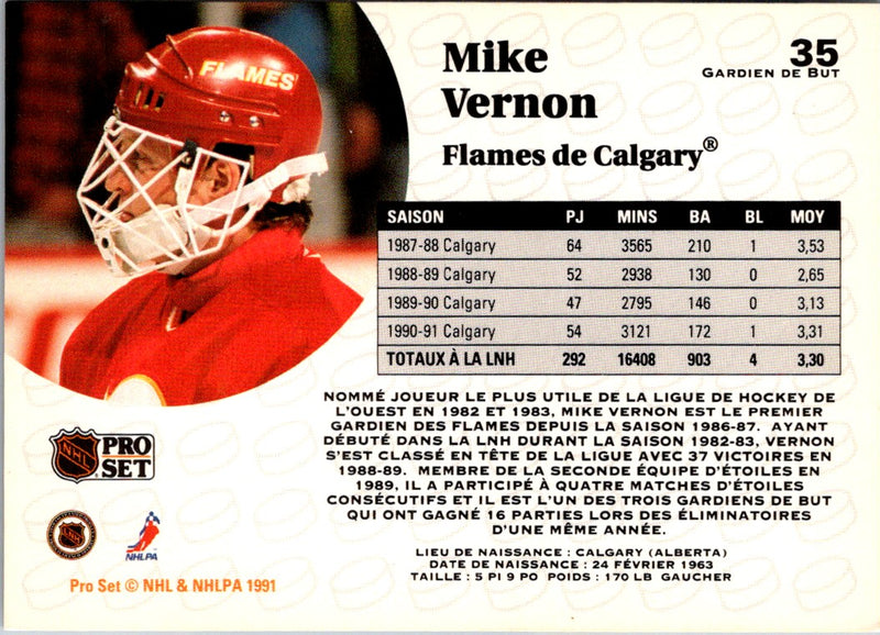1991 Pro Set French Mike Vernon