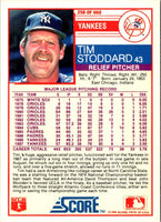 1988 Score Tim Stoddard #258