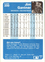 1984 Fleer Jim Gantner #200