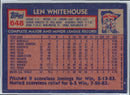 1984 Topps Len Whitehouse