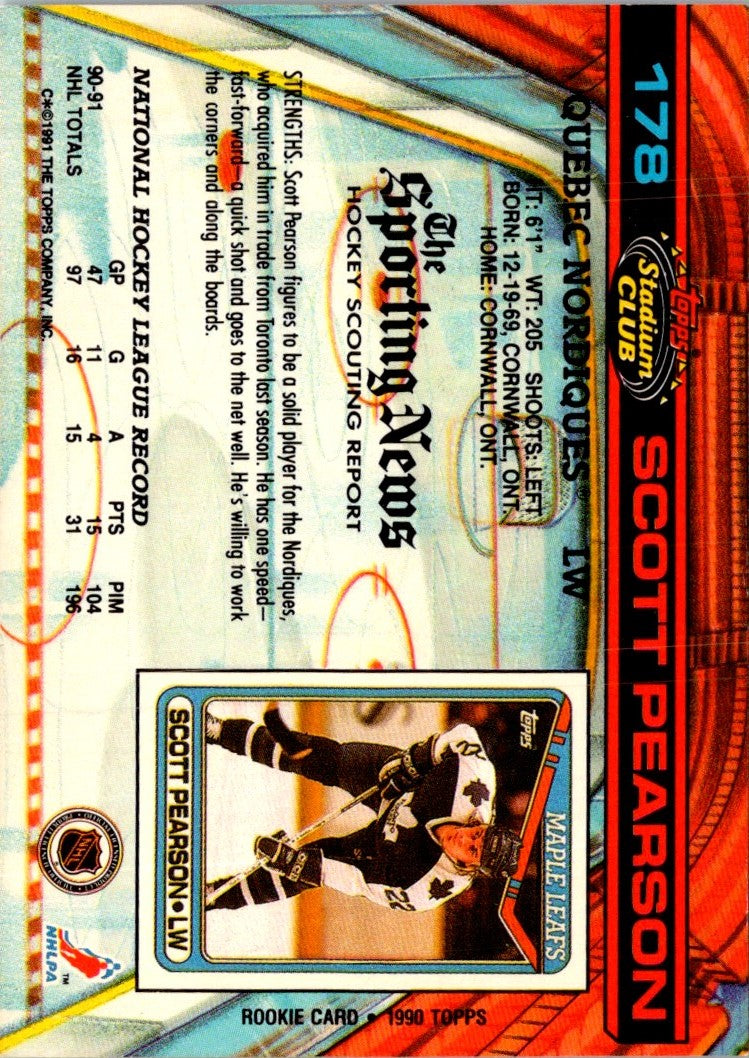 1991 Stadium Club Scott Pearson