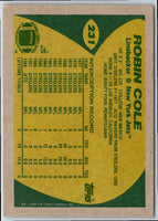 1989 Topps Box Bottoms Drew Hill/Robin Cole #I