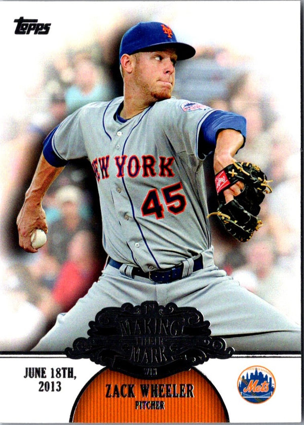 2013 Topps Update Making Their Mark Zack Wheeler #MM-27