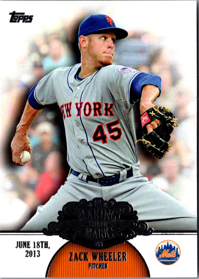 2013 Topps Update Making Their Mark Zack Wheeler