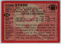 1983 Topps Rohn Stark #216