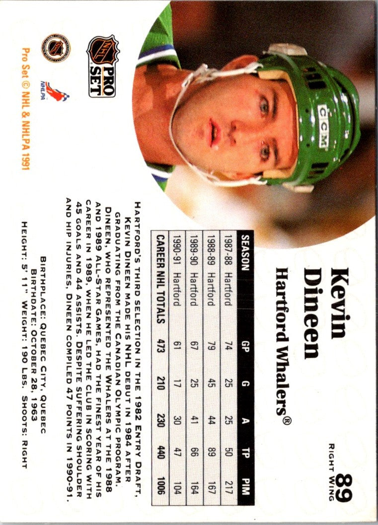 1991 Pro Set Kevin Dineen