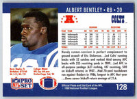 1990 Pro Set Albert Bentley #128