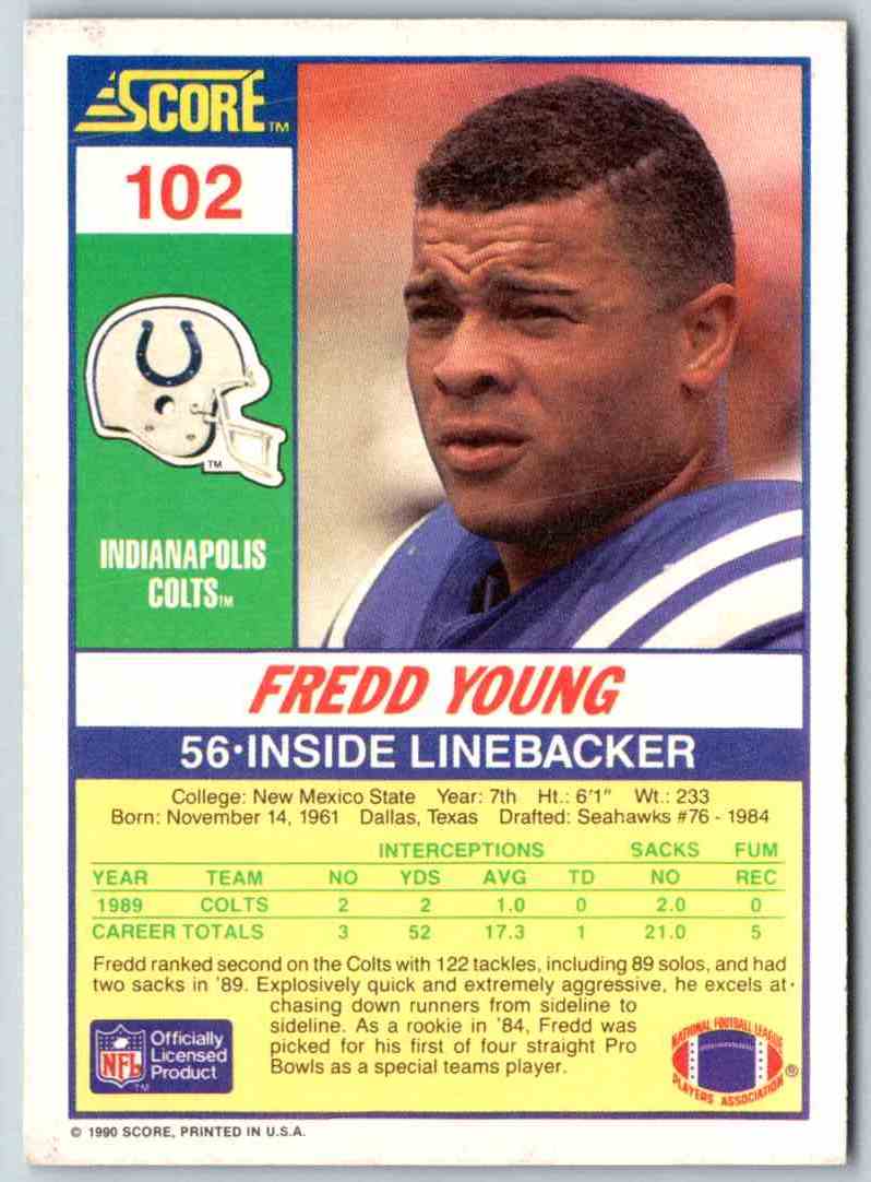 1990 Score Fredd Young