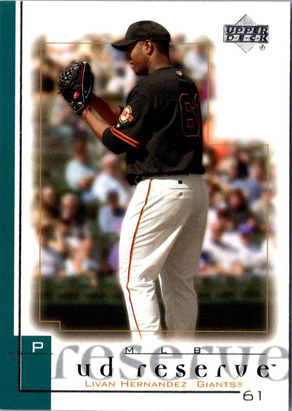 2001 UD Reserve Livan Hernandez #137