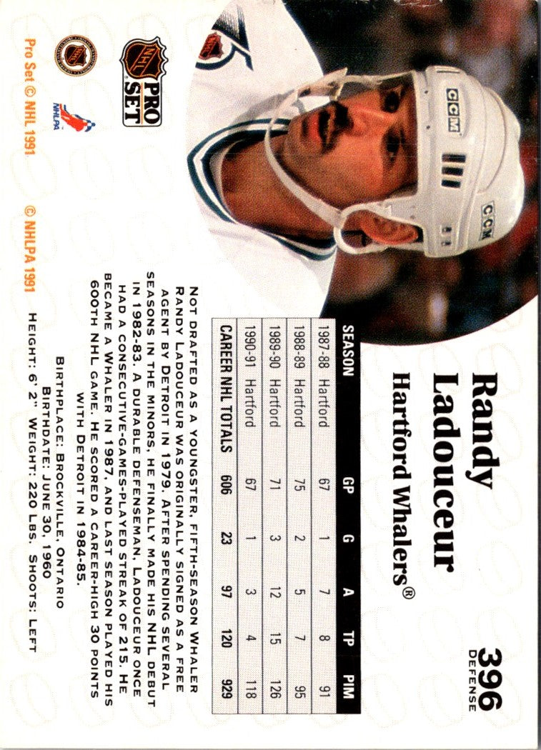 1991 Pro Set Randy Ladouceur