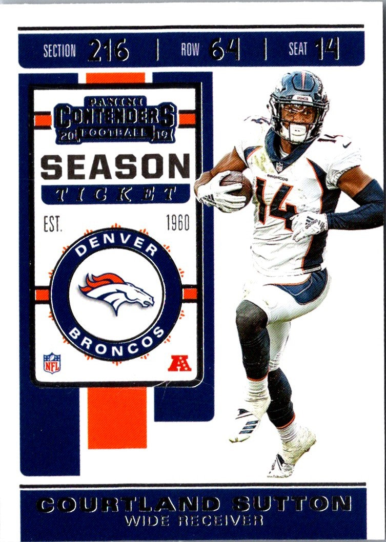 2019 Panini Contenders Courtland Sutton