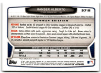 2013 Bowman Chrome Prospects Hanser Alberto #BCP198
