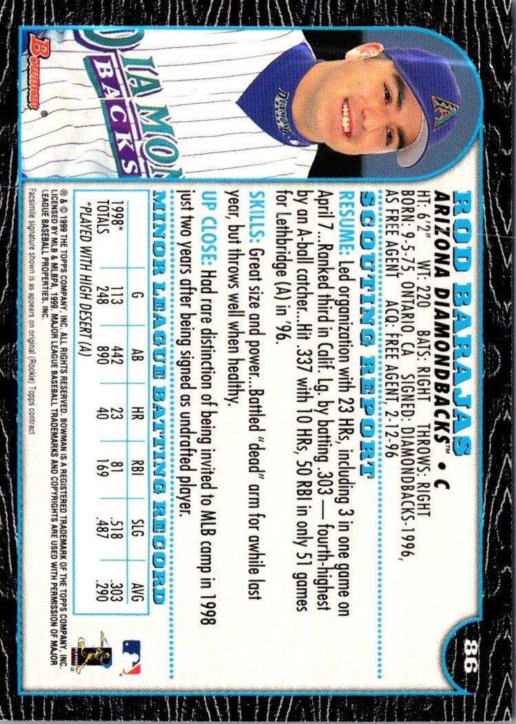 1999 Bowman International Rod Barajas