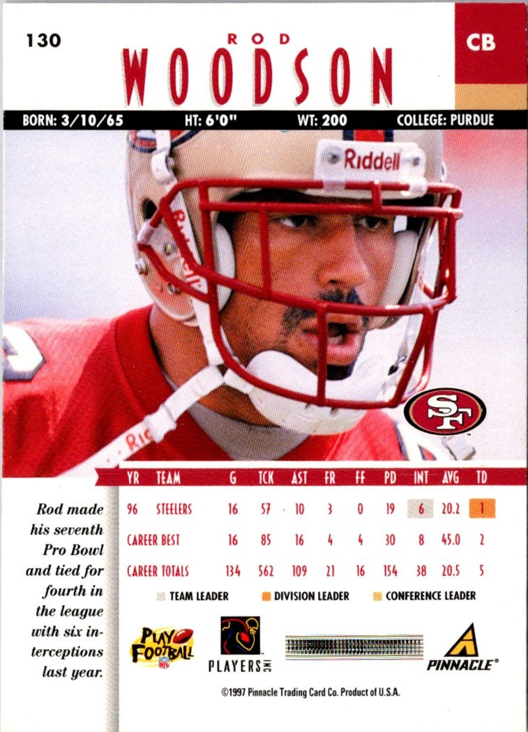 1997 Pinnacle Rod Woodson